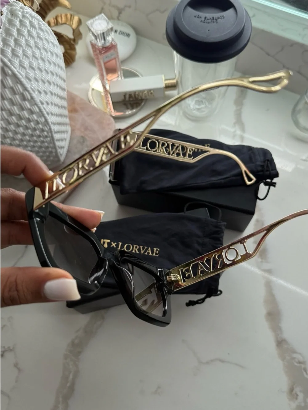 (2) Pair: Lorvae x JT Collab Metal Arm Women's Fashion Sunglasses - Picture 9 of 11